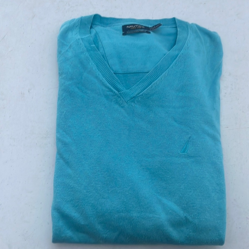 Nautica baby blue sweater